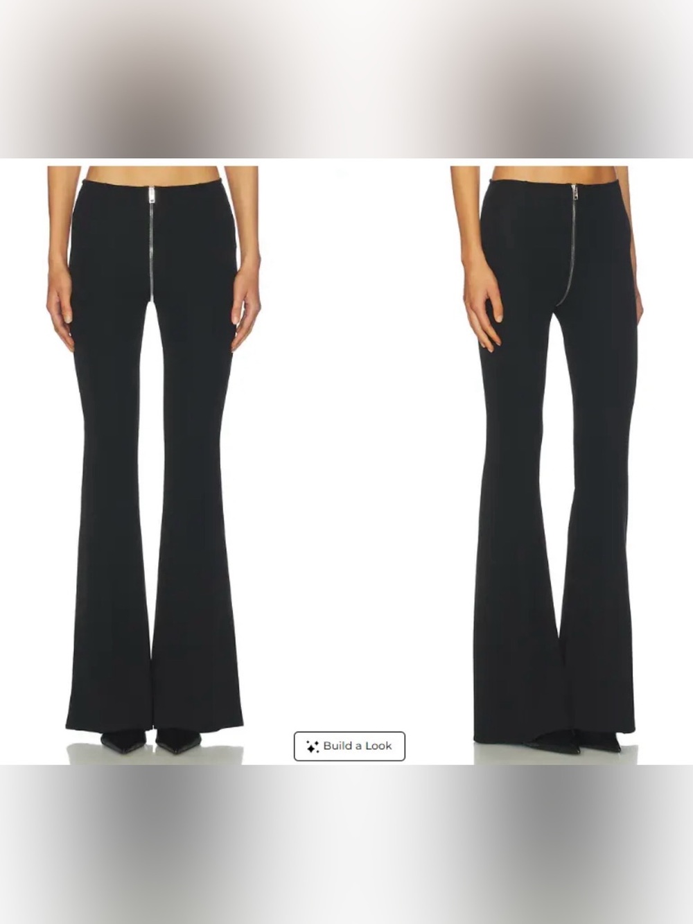 Alexander Wang Zipper Mid Rise Pant in Black XS $495.00
